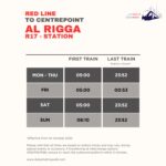 Al Rigga Metro Station Timings